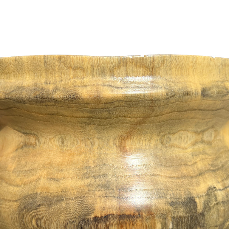 Signed Hand-Turned Burlwood Vessel, Santa Fe Studio Craft