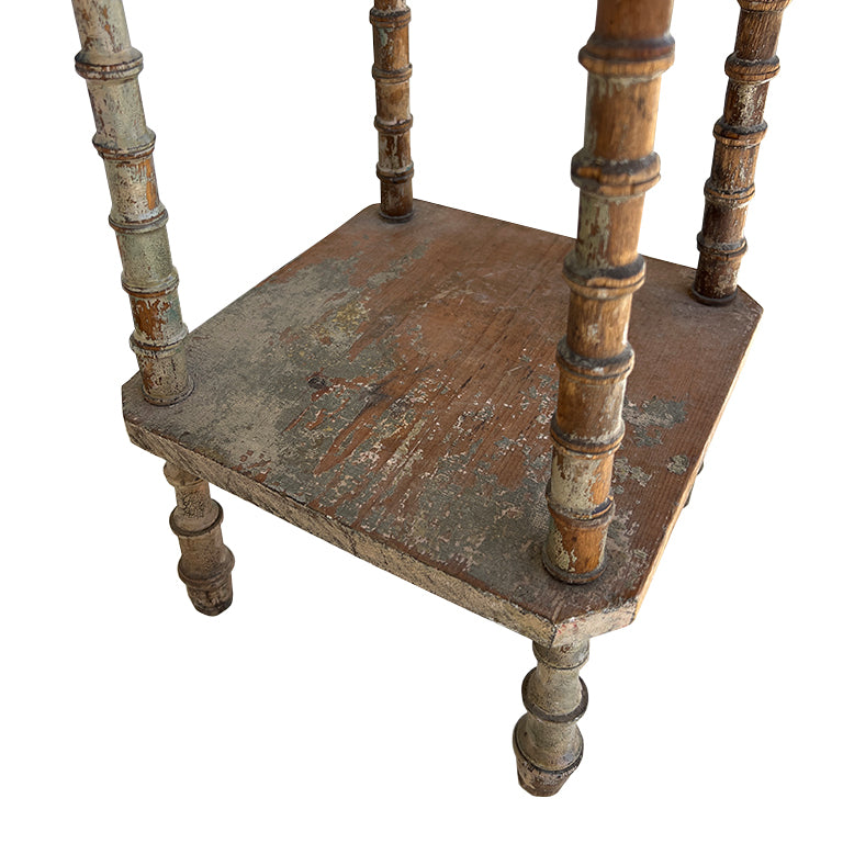 Antique Spool-Leg Table from the Estate of Jonathan Parks, Santa Fe Late 1800s