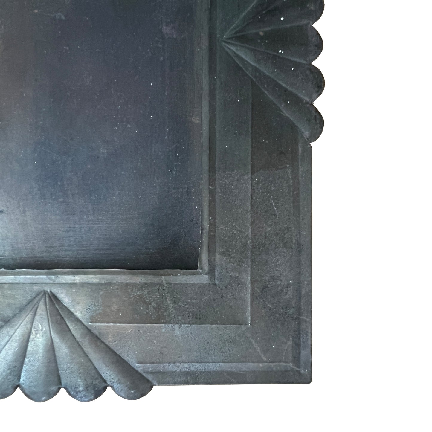 Art Deco Handcrafted Metal Picture Frame with Fan Motifs, Jonathan Parks Estate