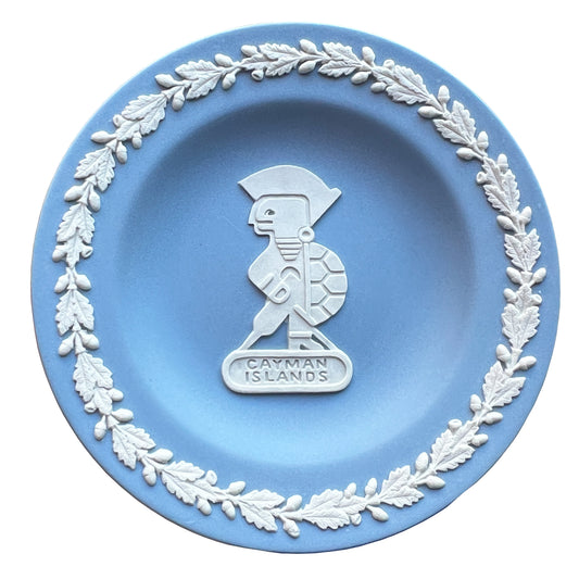 Wedgwood Blue Jasperware Cayman Islands Trinket Dish, Eturia Collection